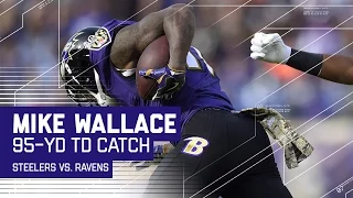 Mike Wallace Beats Everyone for an Amazing 95-Yard TD! | Steelers vs. Ravens | NFL
