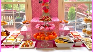 Mother's Day Brunch Buffet and Tablescape