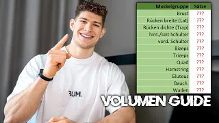 Wie viele Sätze für maximalen Muskelaufbau? Volumen Guide