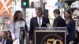 Andrea Bocelli Hollywood Walk of Fame Star Ceremony