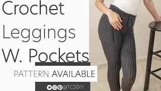 Crochet Leggings w. Pockets | Pattern and Tutorial DIY