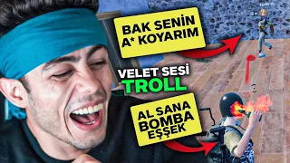 YAMAZANI DELİRTTİM !! VELET SESİ TROLL  |  PUBG MOBILE