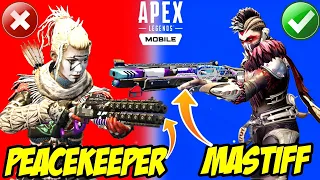 Mastiff vs Peacekeeper, Ultimate Weapon Comparison, Apex Legends Mobile, Guide/Tutorial/Tips