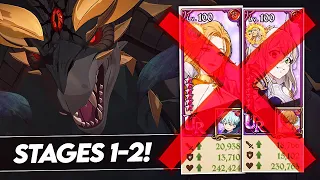 *NO FREYJA/MEGELLDA NEEDED* How To Clear Floors 1-2 Nidhoggr! (7DS Guide) 7DS Grand Cross