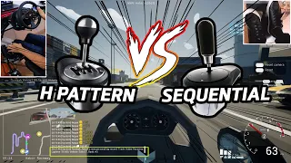 H shifter VS Sequential Shifter Time Attack - MotorTown