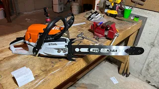 Stihl MS261c West Coast Saw Muffler Port. Warning to headphone users!