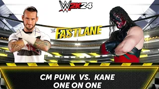 WWE 2K24 - Cm Punk vs Kane | Fastlane