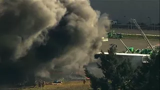 Crews Battle Scrap-Yard Fire in Portland, Ore.