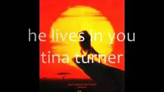 he lives in you (tina turner)