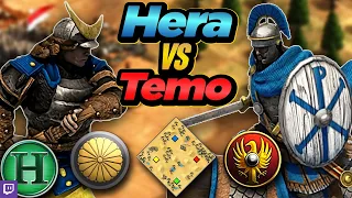 Japanese vs Romans | 1v1 Arabia | vs Temo | AoE2
