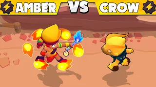 🔥 CROW vs AMBER 🔥 Brawl Stars