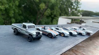 Unboxing Hot Wheels Zamac pack of 6 cars With Miniature Diorama Tracks |