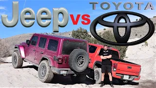 2023 Toyota Tacoma TRD Pro VS Jeep Wrangler Rubicon: Can The TRD Pro Keep Up With A Wrangler?