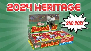 NEW RELEASE - 2024 Topps Heritage 2nd Hobby Box Review - Is this box any better than the first box?