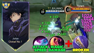 BEST JULIAN ITEM IS SO BROKEN💀 (easy oneshot) - MLBB