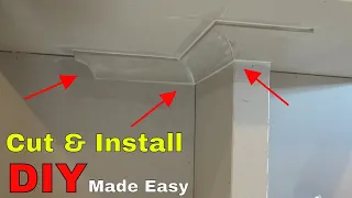 How to cut and install cornice coving - DIY