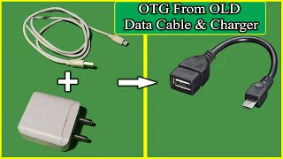 DIY OTG From OLD Data Cable And Charger