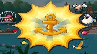 Angry Birds Rio 2 Blossom River All Levels and All Golden Anchor Location