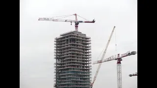 SKY Tower One - timelapse van de kraan demontage (2 dagen)