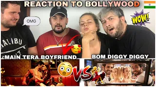 German Reaction to BOLLYWOOD MUSIC: Bom Diggy Diggy | Zack Knight VS. Main Tera Boyfriend | Raabta