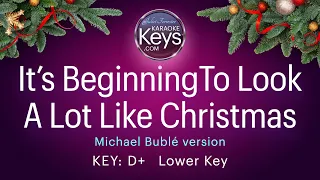 It's Beginning To Look A Lot Like Christmas.   Michael Bublé version.   D+  Lower Key