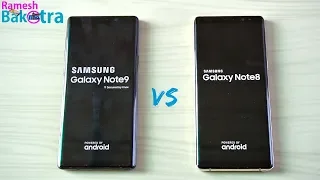 Samsung Galaxy Note 9 vs Note 8 SpeedTest and Camera Comparison