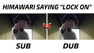 Himawari Saying Lock On || Sub vs Dub || Boruto/Naruto