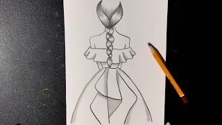 Hướng dẫn vẽ cô gái bằng bút chì đơn giản mà đẹp | how to draw a girl with pencil