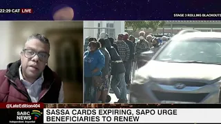 SAPO urges beneficiaries to renew expiring SASSA cards