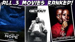 ALL 3 JORDAN PEELE MOVIES RANKED! (Nope, Get Out, and Us)