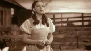 Somewhere Over the Rainbow-- Judy Garland with lyrics