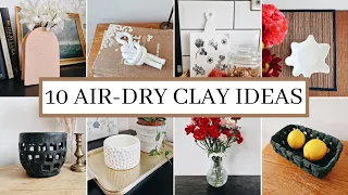 10 DIY AIR DRY CLAY IDEAS - Aesthetic Home Decorations
