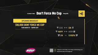 ️ Happy vs. Moon // eer0 vs. Sok  $18,000 Don't Force Me Cup Playoffs | !Warpath !speedrun