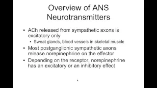 Chapter 18 Autonomic Nervous System Part3