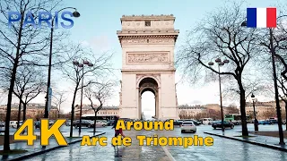 Walking around Arc de Triomphe de l'Étoile - Walking tour in Paris, France