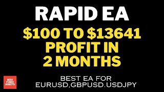 Rapid EA Forex MT4 EA $100 To $13641 Profit In 2 Months | Best forex robots
