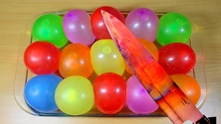 EXPERIMENT Glowing 1000 degree KNIFE VS WATER BALLOONS - Glowing Knife