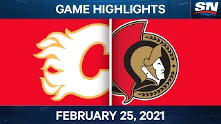 NHL Game Highlights | Flames vs. Senators – Feb. 25, 2021