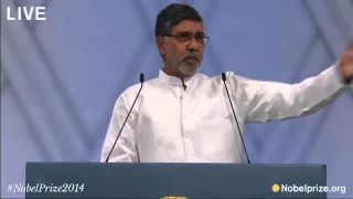 Kailash Satyarthi's speech after receiving the Nobel Peace Prize.