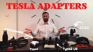 TESLA ADAPTERS для Європи CCS2, CHAdeMO, Type2, Type1 для авто з США і Європи та ретрофіти.