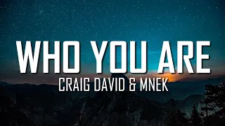 Craig David & MNEK - Who You Are (Lyrics) | Just Flexin'