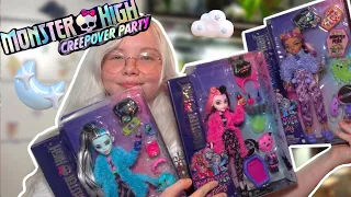 CREEPOVER PARTY! Monster High Dolls Opening