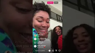 tournage série Karma ( amy léa, Malika et Kani en toute simplicité )