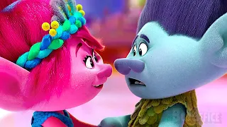 Os MELHORES momentos da Poppy e do Tronco em Trolls 3: Juntos Novamente ❤ 🌀 4K