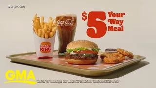 Burger King introduces $5 value meal