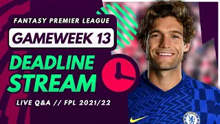 FPL GW13 DEADLINE STREAM - Live Transfers, Team News and Q&A! | Fantasy Premier League