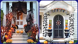 Amazing Halloween Front Door Decoration ideas || Unique Pumpkins Porch Decoration ideas