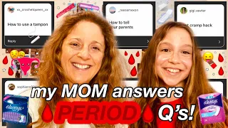 my MOM answers your questions about PERIODS!! *super helpful*