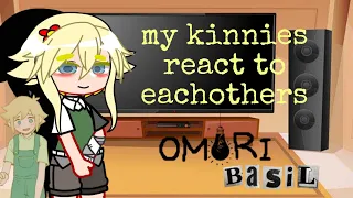 My kinnies react to each other//P1 Basil(OMORI)
