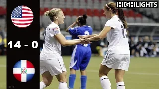 [Biggest Win] USA vs Dominican Republic 14 - 0 All Goals & Highlights | January 20, 2012